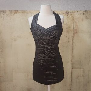 Nicole by Nicole Miller Gold Label Stretch Bodycon Evening Dress Sz 2